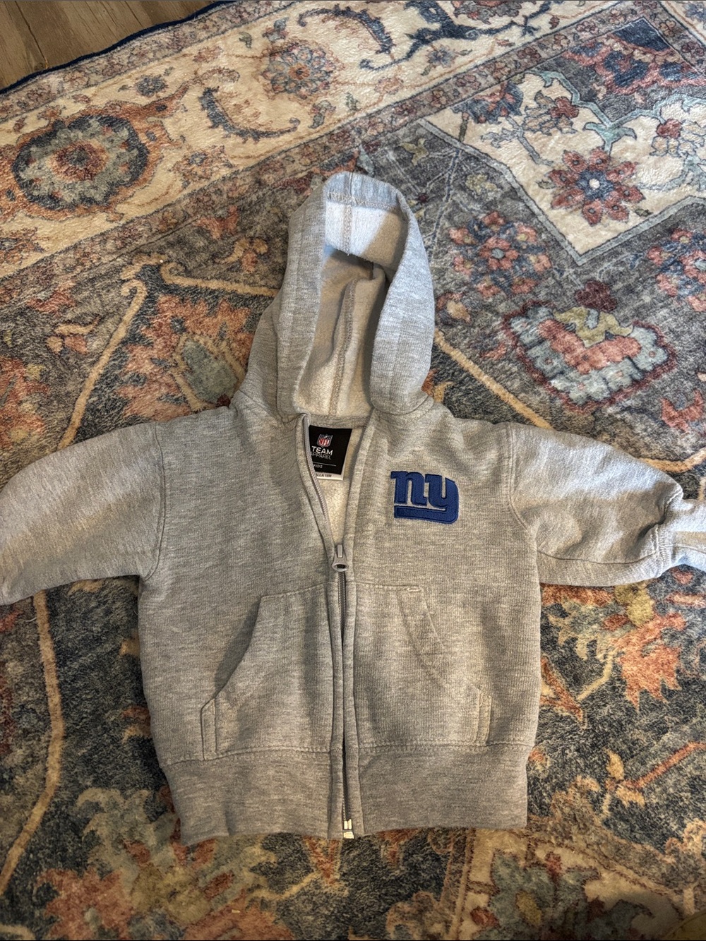 NYGIANTS TODDLER ZIPUP HOODIE